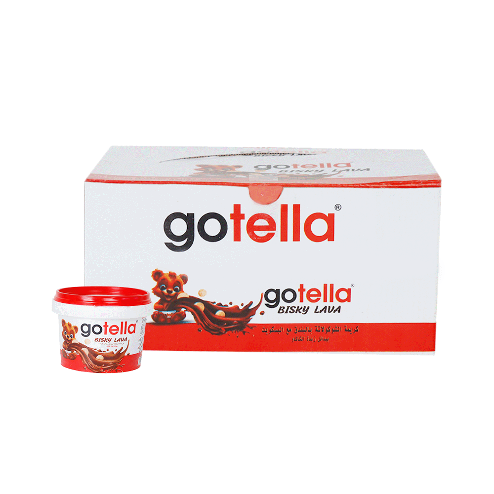 جوتيلا بيسكي لافانا كريمة الشوكولاتة بالبندق مع البسكويت 60 جم - 12 قطعة