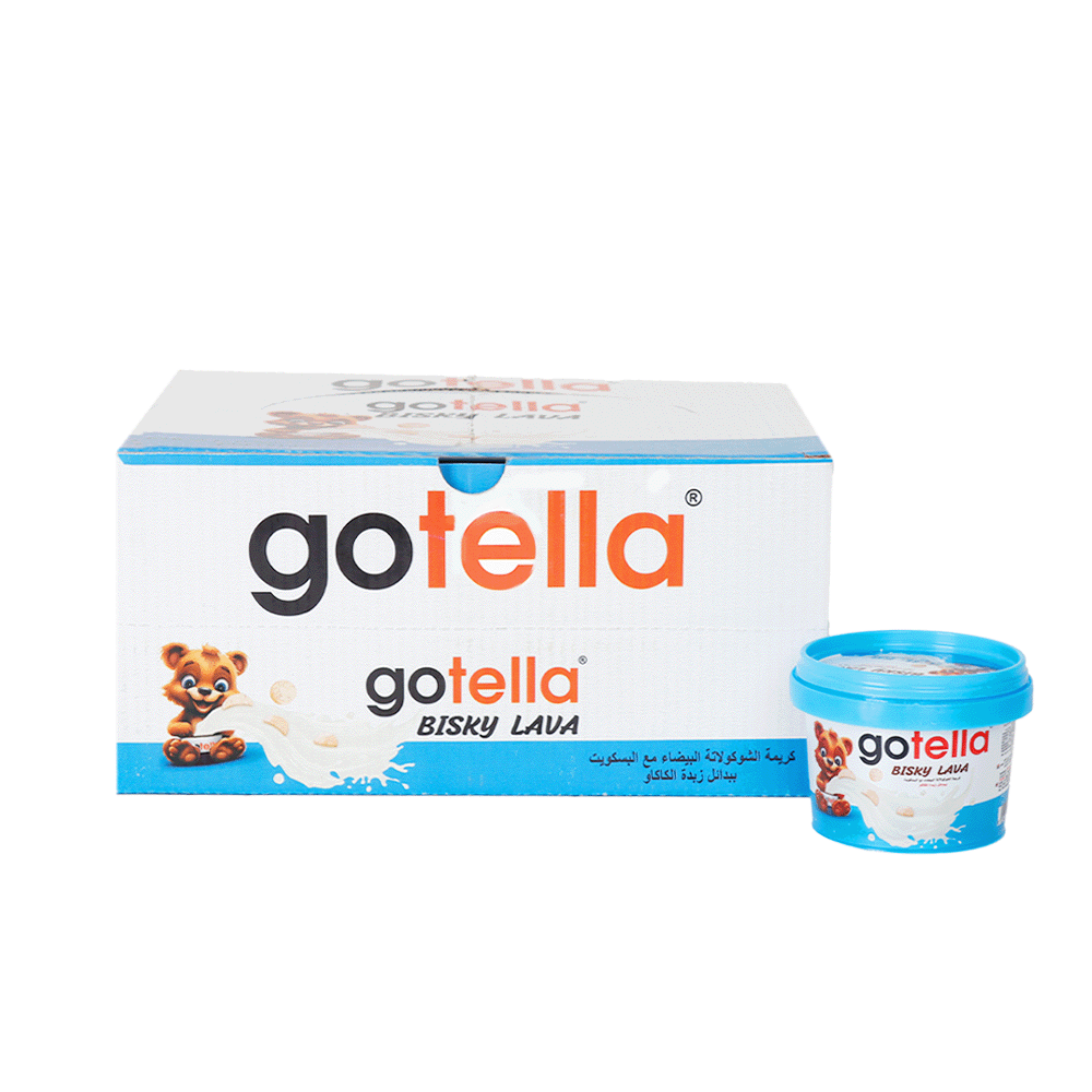 جوتيلا بيسكي لافانا كريمة الشوكولاتة البيضاء مع البسكويت 60 جم - 12 قطعة