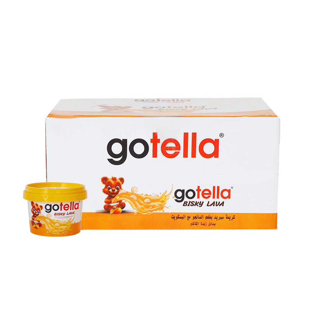 جوتيلا بيسكي لافانا كريمة سبريد بطعم المانجو مع البسكويت 60 جم - 12 قطعة