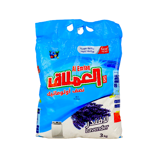 مسحوق غسيل الملابس العملاق نصف أوتوماتيك برائحة اللافندر - 3 كجم