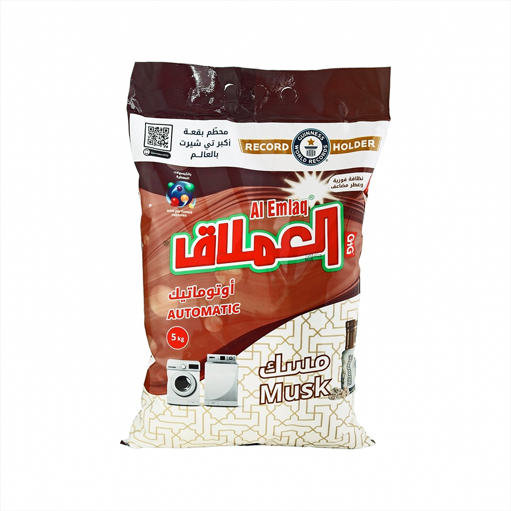 مسحوق غسيل الملابس العملاق أوتوماتيك برائحة المسك - 5 كجم