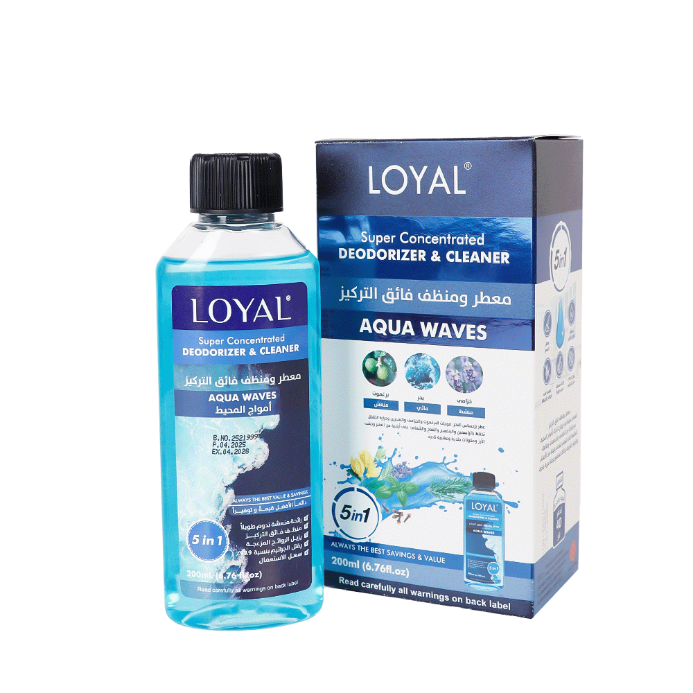 معطر ومنظف لويال فائق التركيز برائحة بإحساس البحر والخزامي والبرغموت - 200 مل