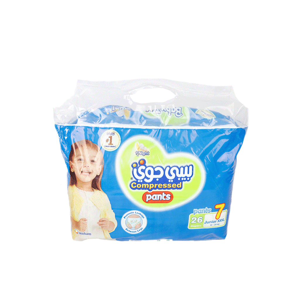  بيبي جوي كلوت ميجا حفاظات كبير جدا رقم 7 - 26 حبة 