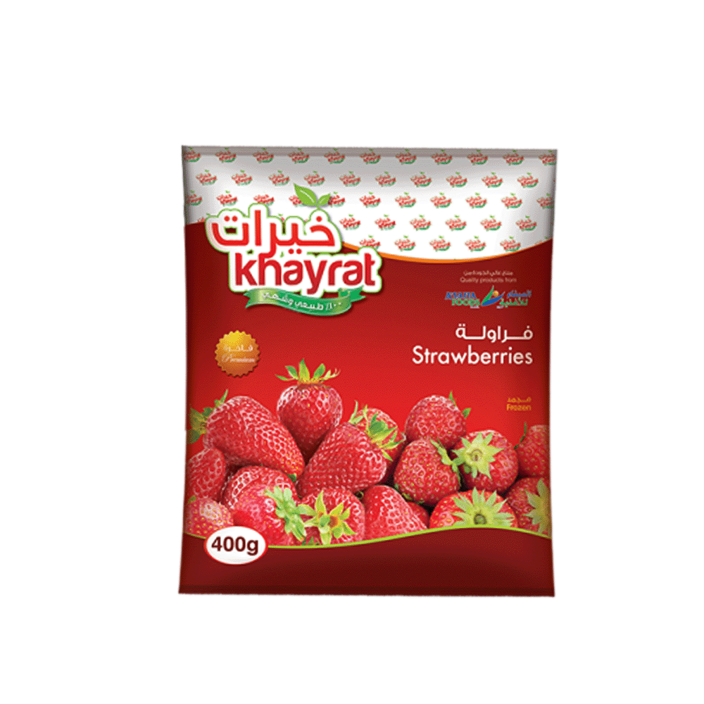 خيرات فراولة مجمدة عالية الجودة - 400 جم