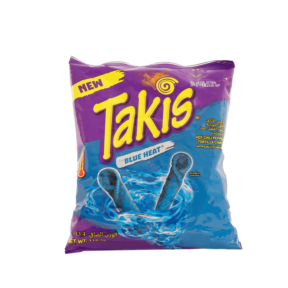 رقائق الذرة من تاكيس الازرق بنكهة الفلفل الحار - 113.4