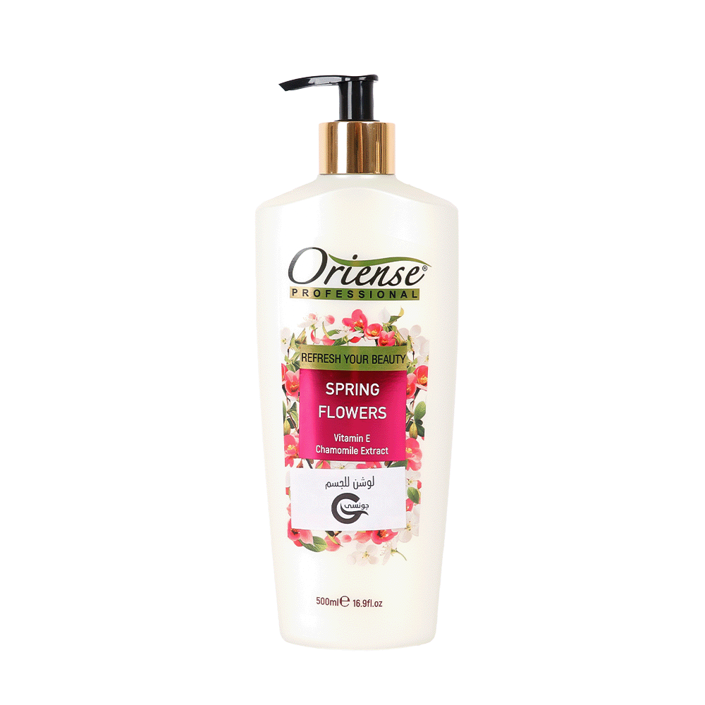 لوشن زهور الربيع أورينس بمستخلص نبتة البابونج وفيتامينE لترطيب الجسم - 500 مل
