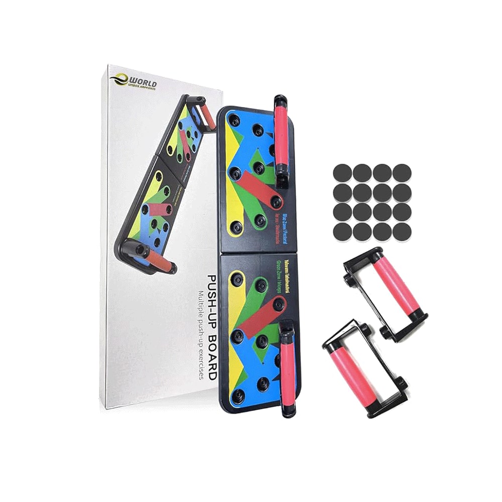 إي ورلد لوح تمارين الضغط و اللياقة البدنية - متعدد الألوان