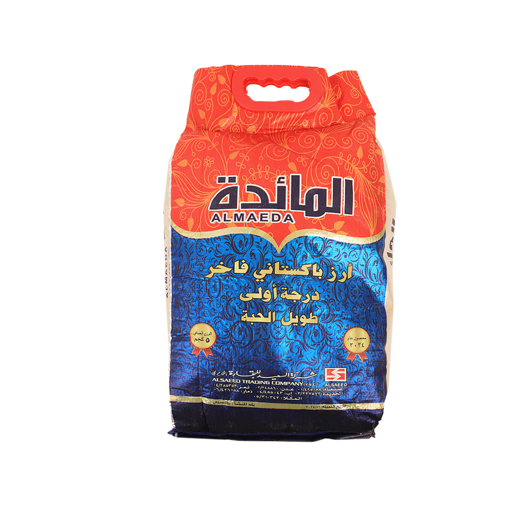 المائدة أرز باكستاني فاخر طويل الحبة - 5 كيلو 