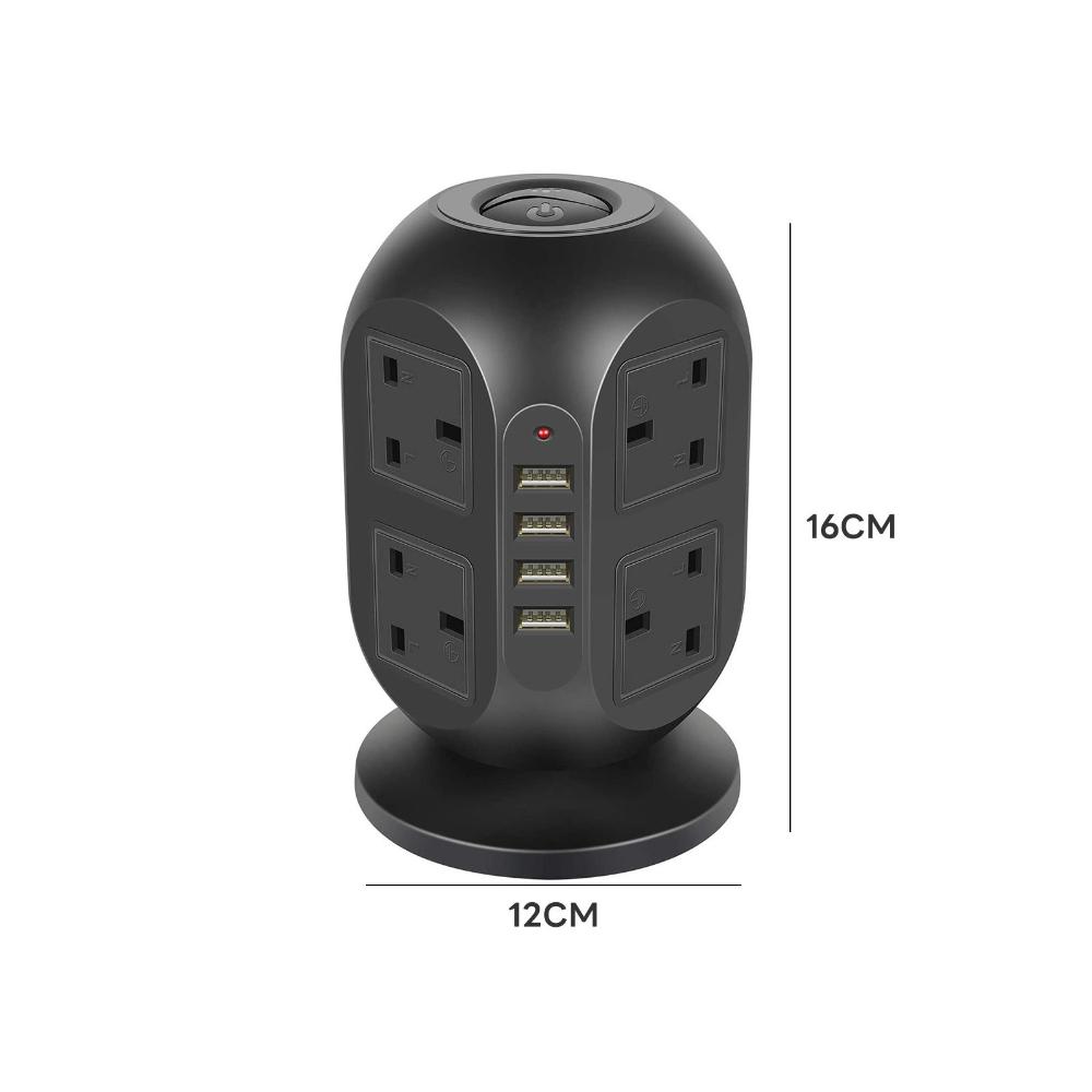 مقبس رأسي بـ 24 فتحة و 4 منافذ USB