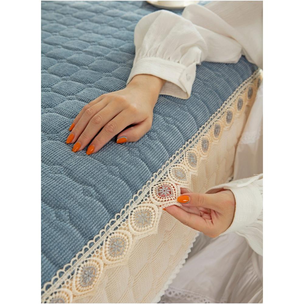 غطاء أريكة قصير 4 مقاعد سميك غير قابل للانزلاق - 110*240 سم