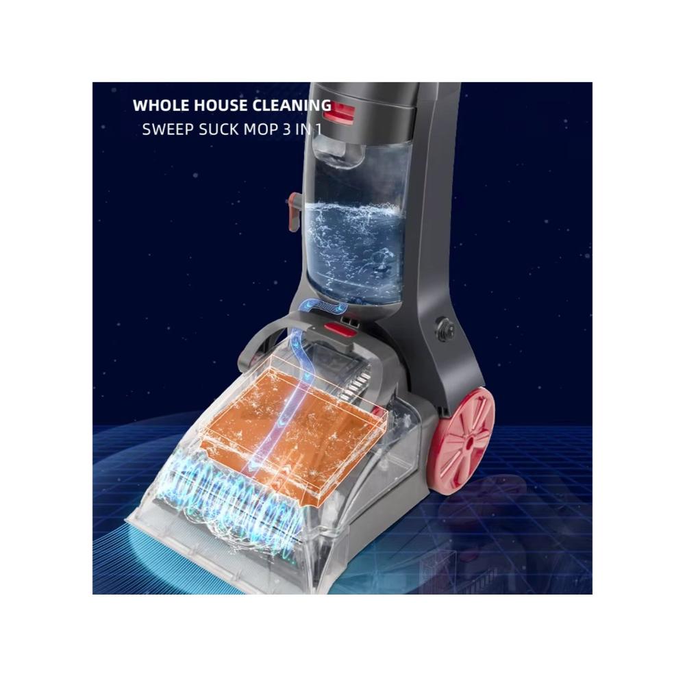 منظف سجاد وأرضيات عمودي تقنية Deep Reach UV-0617 -رمادي