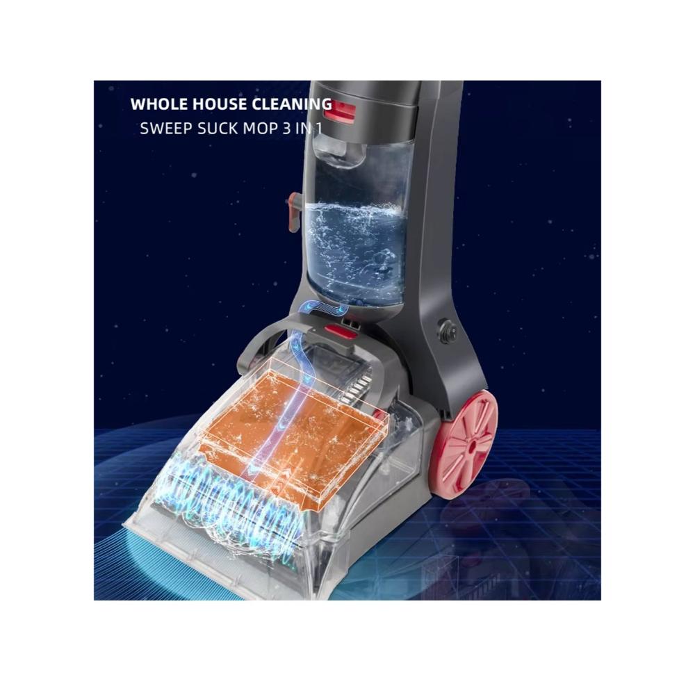 منظف سجاد وأرضيات عمودي تقنية Deep Reach UV-0617 -رمادي