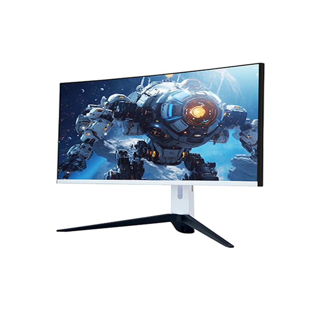 شاشة ألعاب منحنية 27 بوصة 165 هرتز مع إضاءة خلفية LED، شاشة كمبيوتر QHD 2560 × 1440 (2K) شاشة كمبيوتر 16:9 شاشة HDR عريضة استجابة 1 مللي ثانية (2*DP+2*HDMI+DC+Audio) أبيض