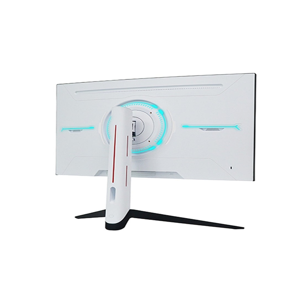 شاشة ألعاب منحنية 27 بوصة 165 هرتز مع إضاءة خلفية LED، شاشة كمبيوتر QHD 2560 × 1440 (2K) شاشة كمبيوتر 16:9 شاشة HDR عريضة استجابة 1 مللي ثانية (2*DP+2*HDMI+DC+Audio) أبيض