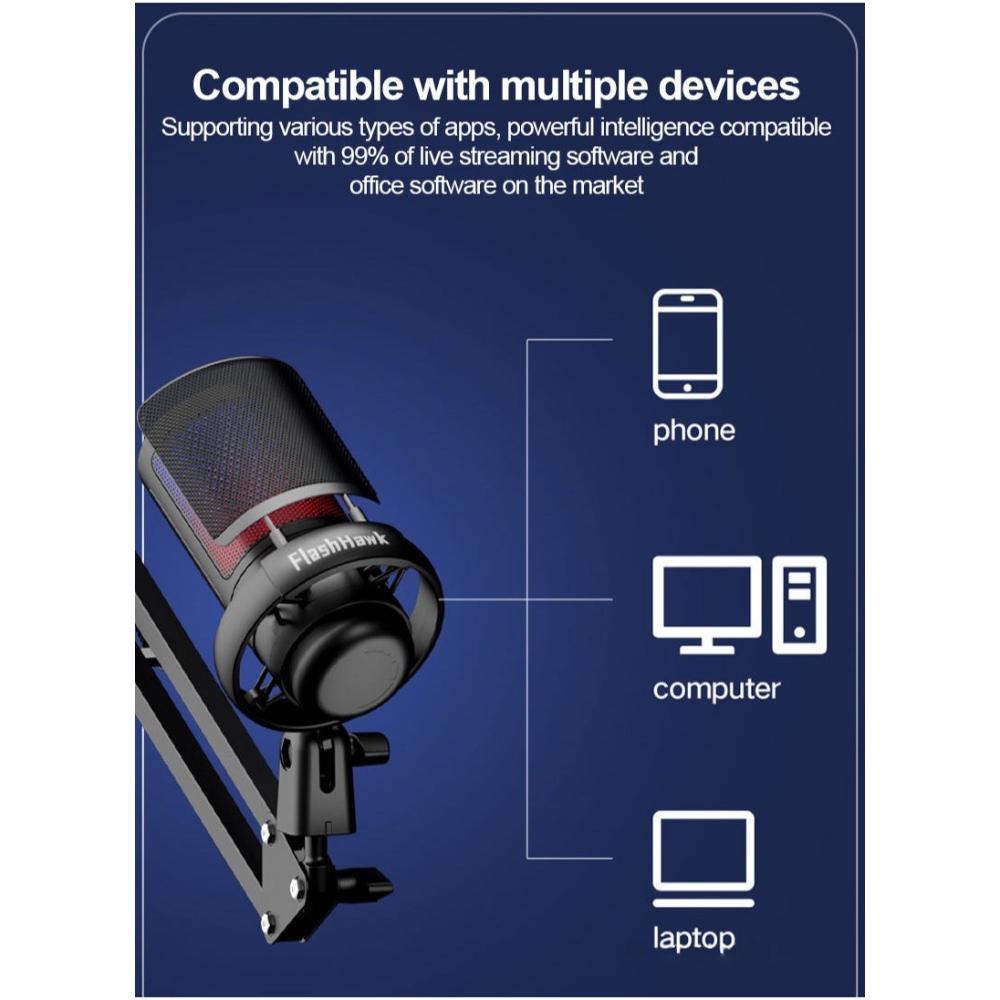 ميكروفون USB للألعاب والبث الصوتي