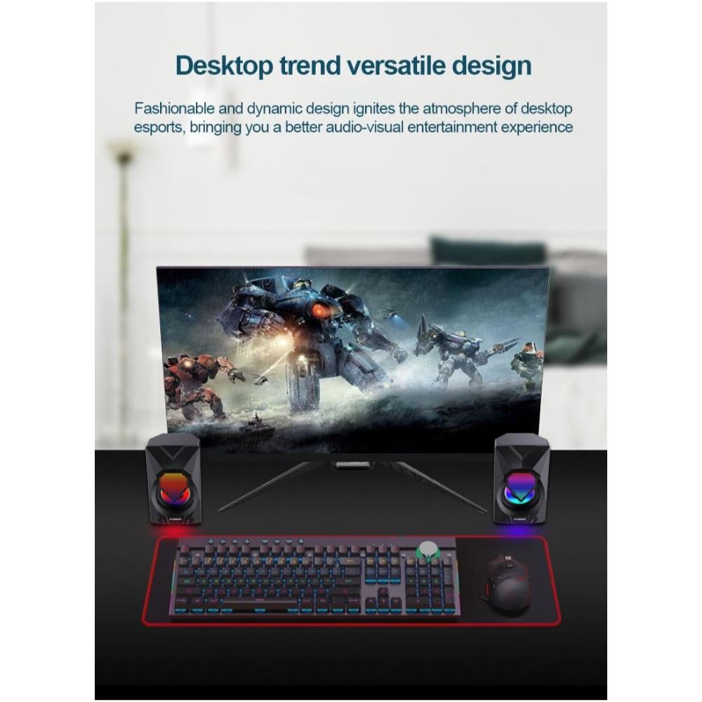 مكبر صوت RGB للكمبيوتر - USB