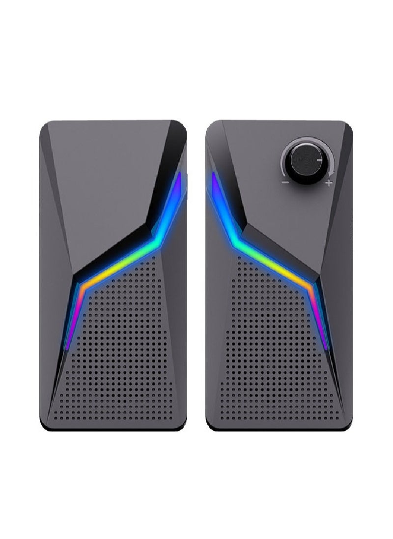 فلاشهوك مكبرات صوت USB لسطح المكتب RGB