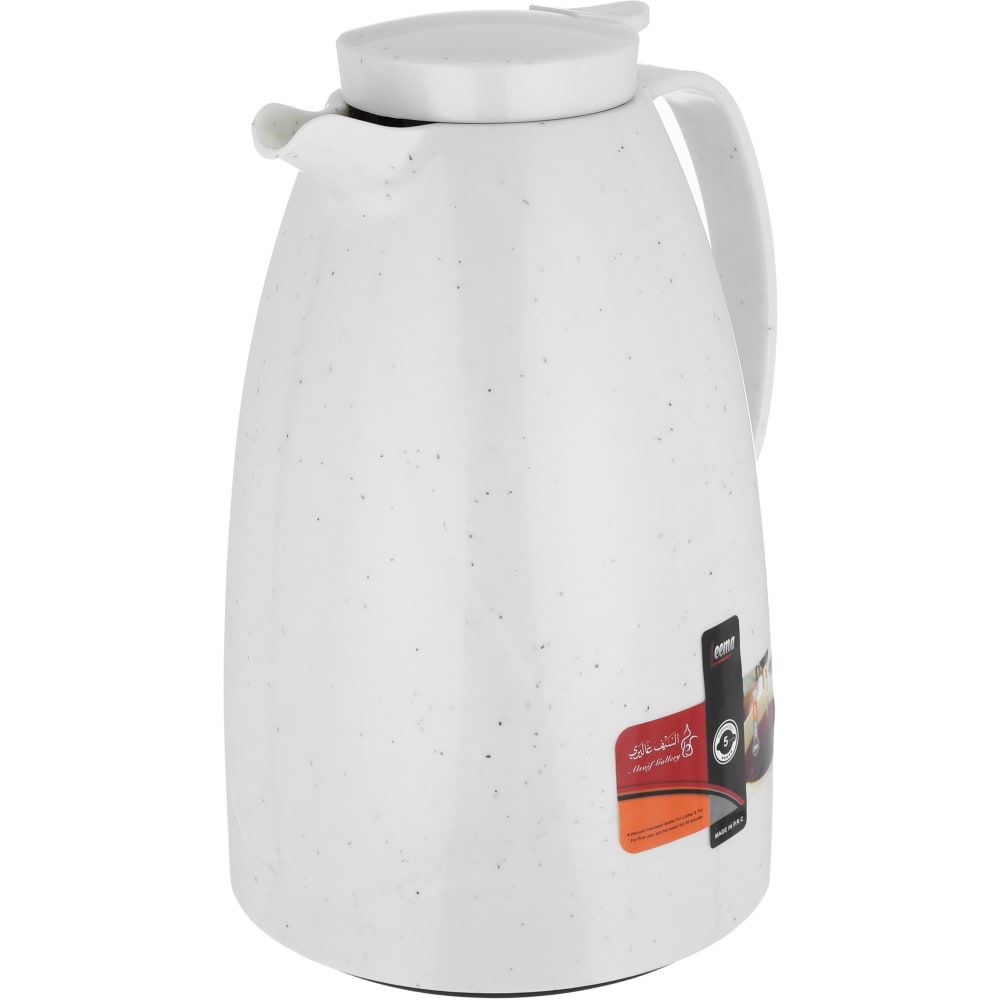 ترمس ليما السيف غاليري، 2 لتر، ضغاط، حافظة داخلية زجاج حراري، هيكل خارجي بلاستيك - لؤلؤي