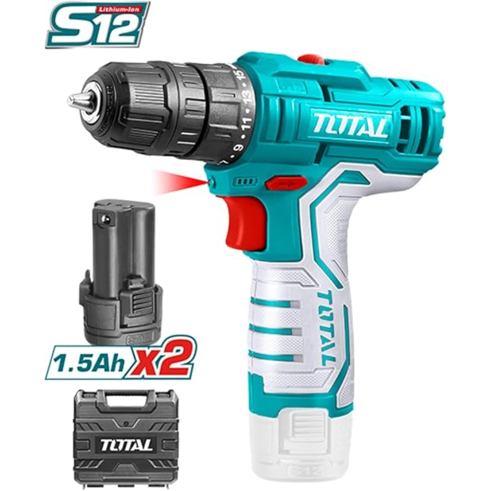 دريل بطارية توتال 12فولت سوبر