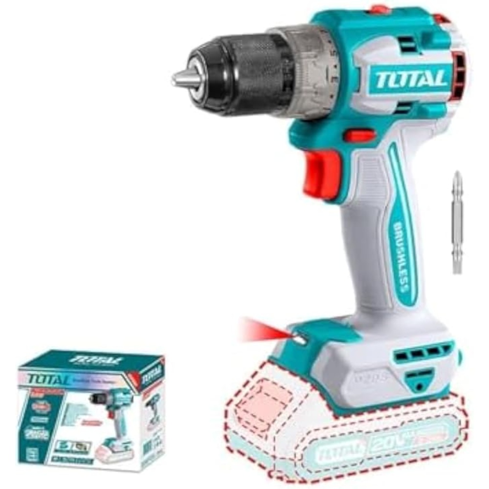دريل بطارية ليثيوم 13مل توتال 20فولت بدون )بطارية-قاعدة شحن(