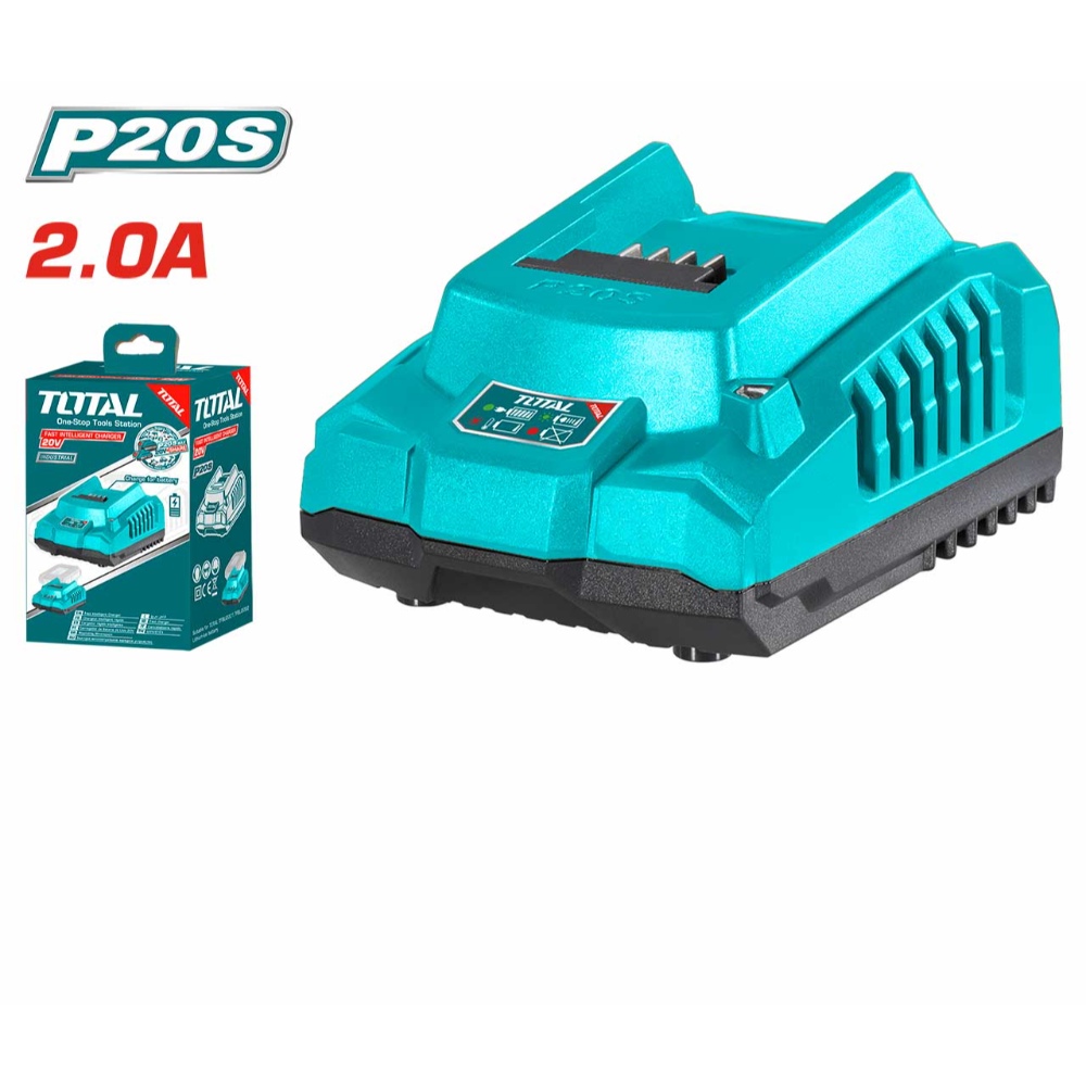 قاعدة شاحن بطارية توتال 20فولت 
 2امبير