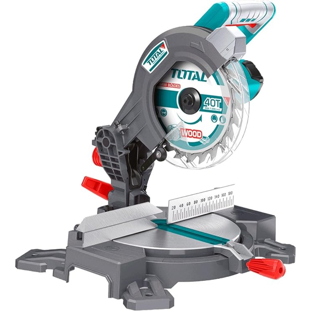 منشار زاوية توتال بطارية 20فولت8هنش بدون)بطارية - قاعدة شحن