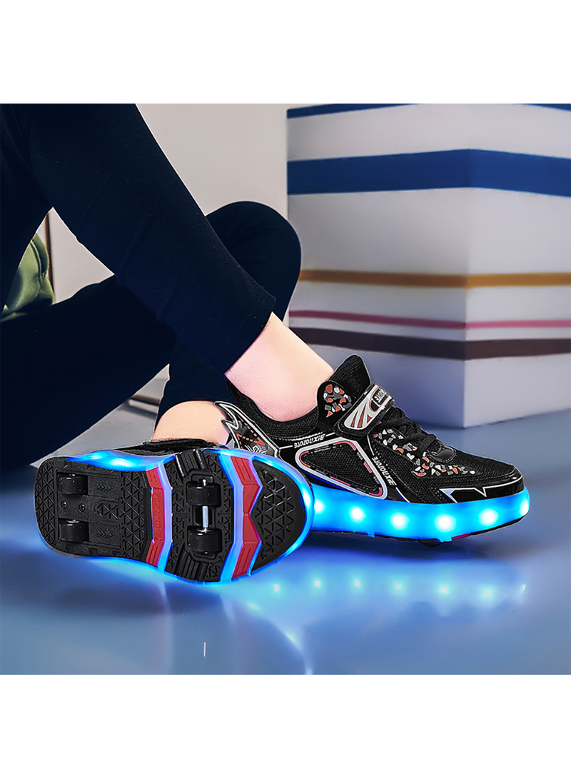 كيدل حذاء تزلج بعجلات للأطفال بإضاءة LED-43