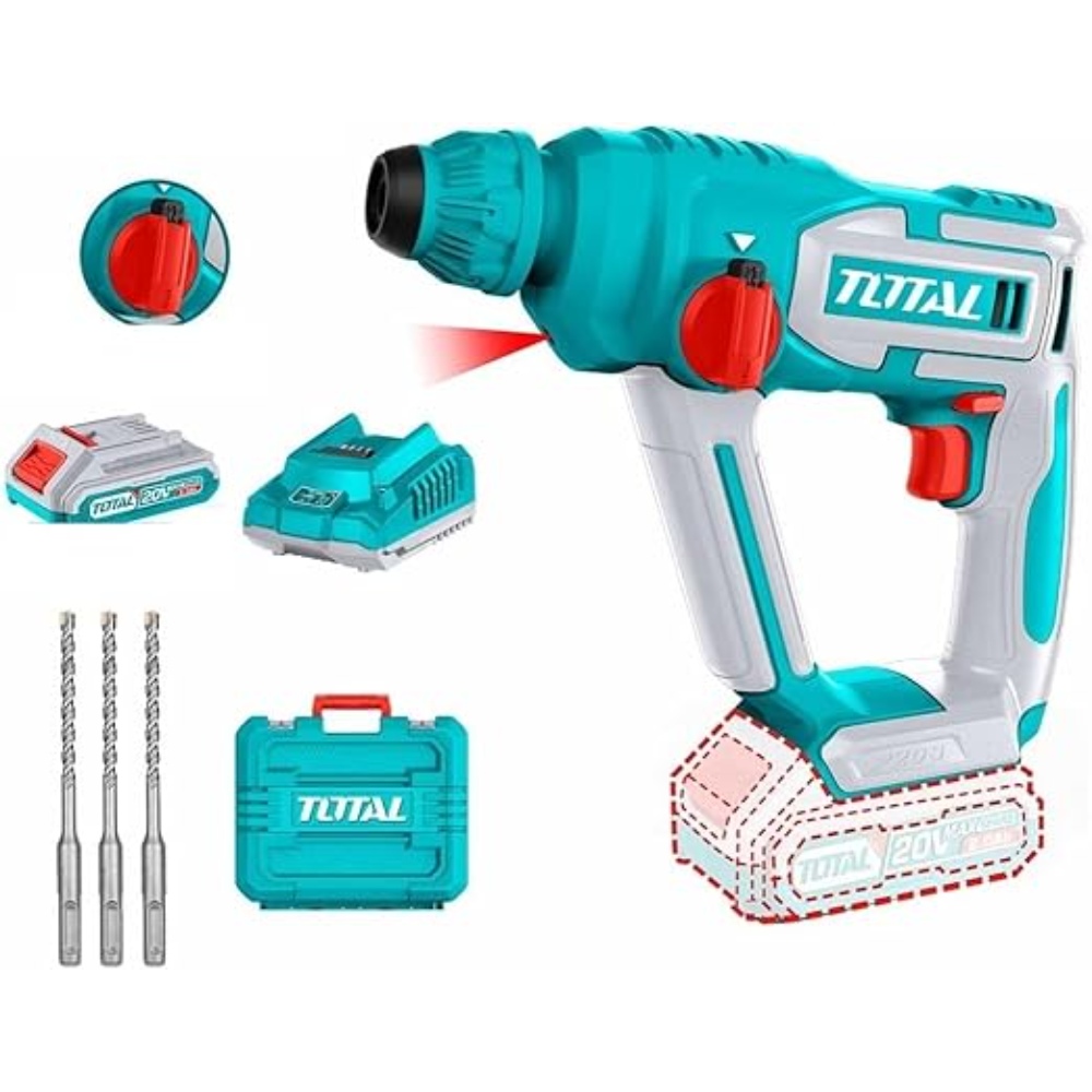 دريل هلتي 16مل بطارية ليثيوم توتال 
 20فولت متكامل