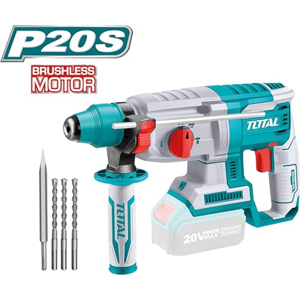 دريل هلتي 26مل بطارية ليثيوم توتال
  20فولت )بطارية - قاعدة شحن(سوبر