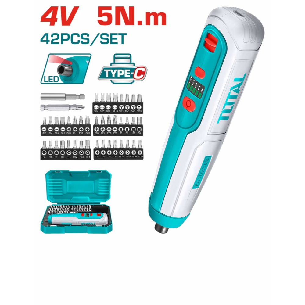 دريل دسميس بطارية ليثيوم توتال 
 4فولت