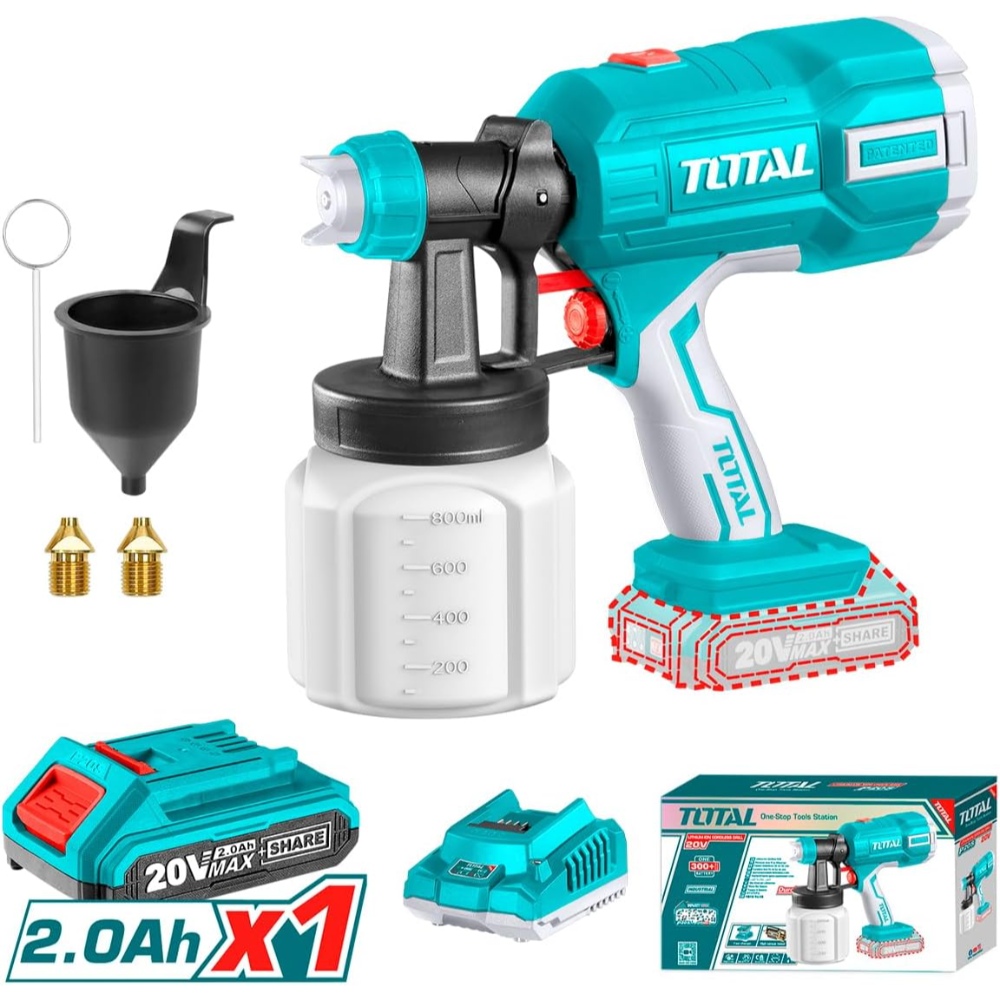 مسدس رنج بطارية ليثيوم توتال 
 20فولت متكامل