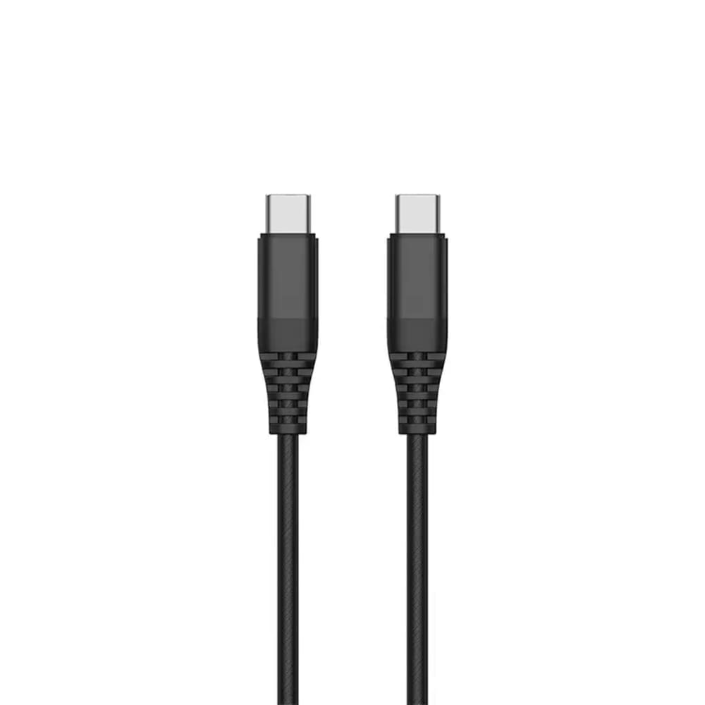 هافيت كابل شحن بقوة 60 واط 1.2 متر تايب سي تايب سي - أسود