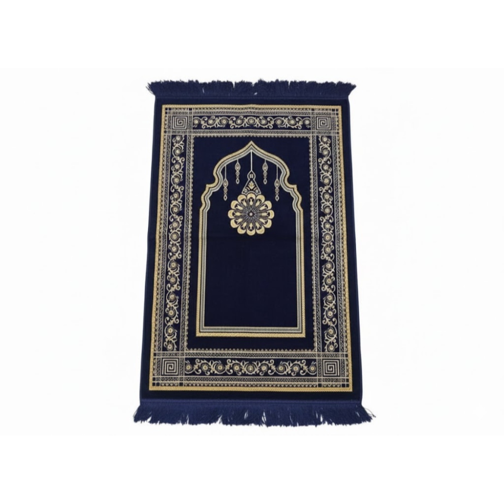 سجاد صلاه تركي صفاتكس لون كحلي تصميم الفانوس