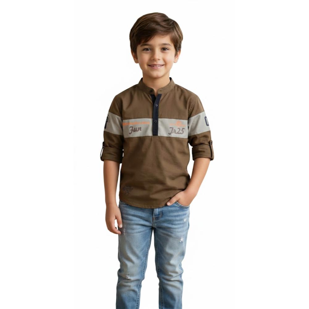 شميز ولادي انيق كاجوال جودة عالية مضمون بعد الغسيل