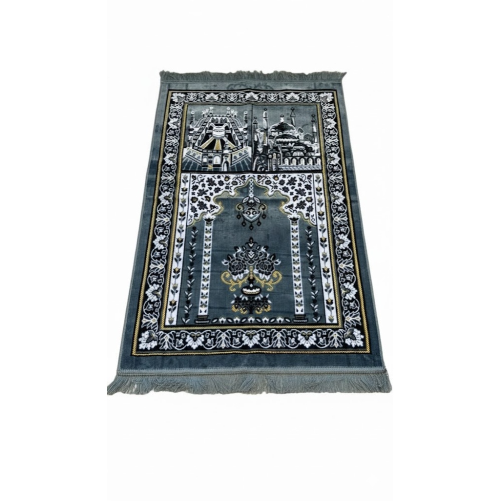 سجاد صلاه تركي صفاتكس لون رمادي تصميم عثماني