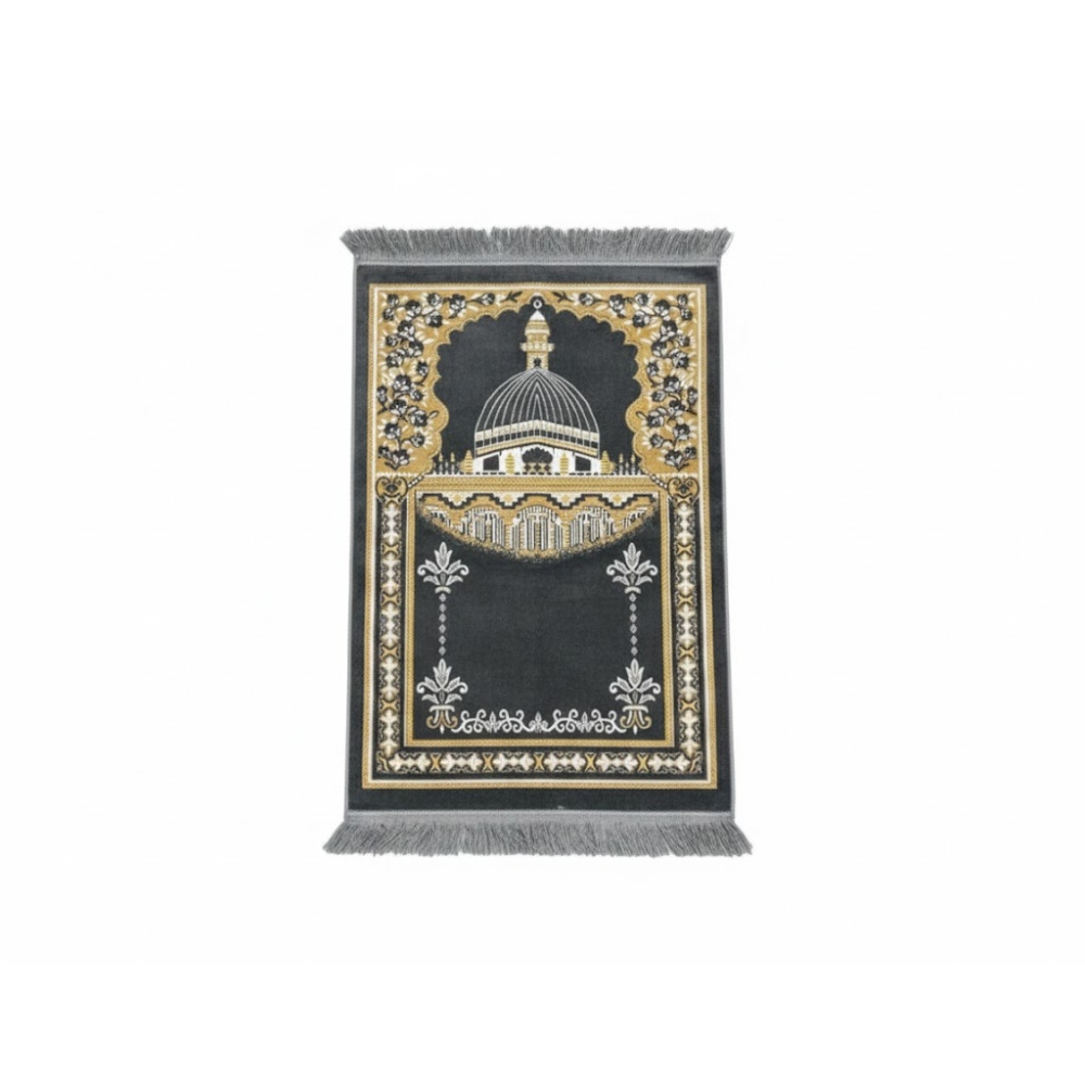 سجاد صلاه تركي صفاتكس لون رمادي تصميم القبه