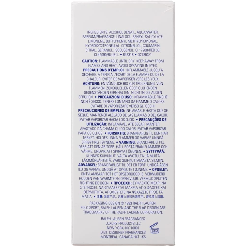 عطر بولو سبورت بخاخ 4.2 أونصة: عطر رجالي بولو سبورت 4.2 أونصة