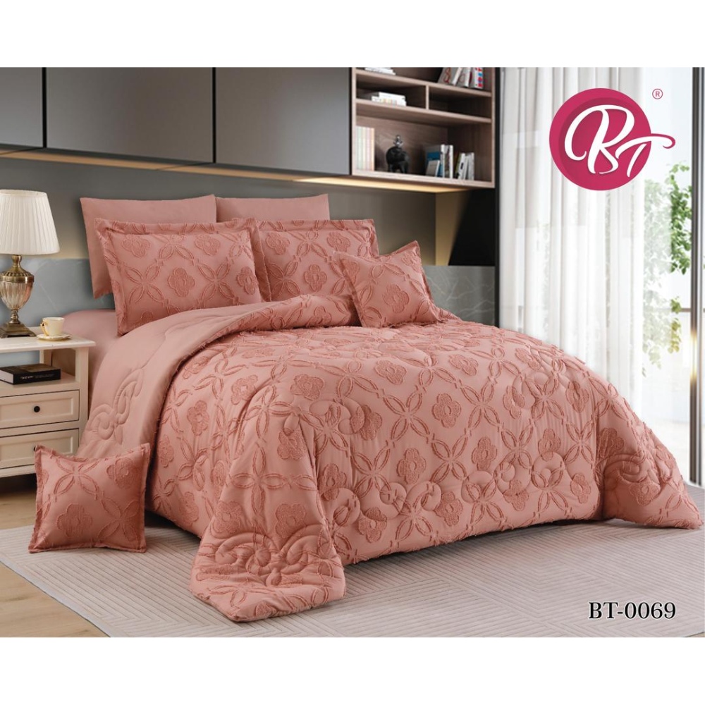 لحاف قطن عرائسي نفرين مطرز 10 قطع260*240