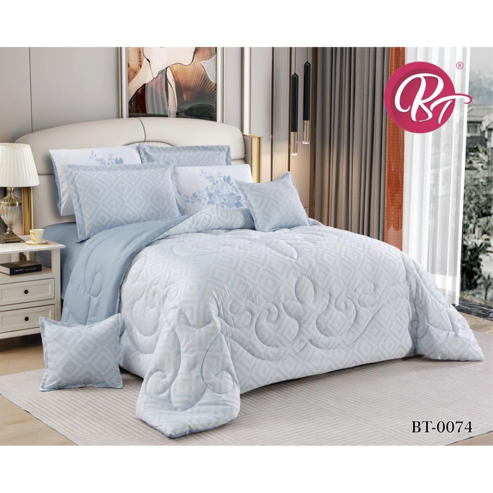 لحاف قطن عرائسي نفرين مطرز 10 قطع260*240