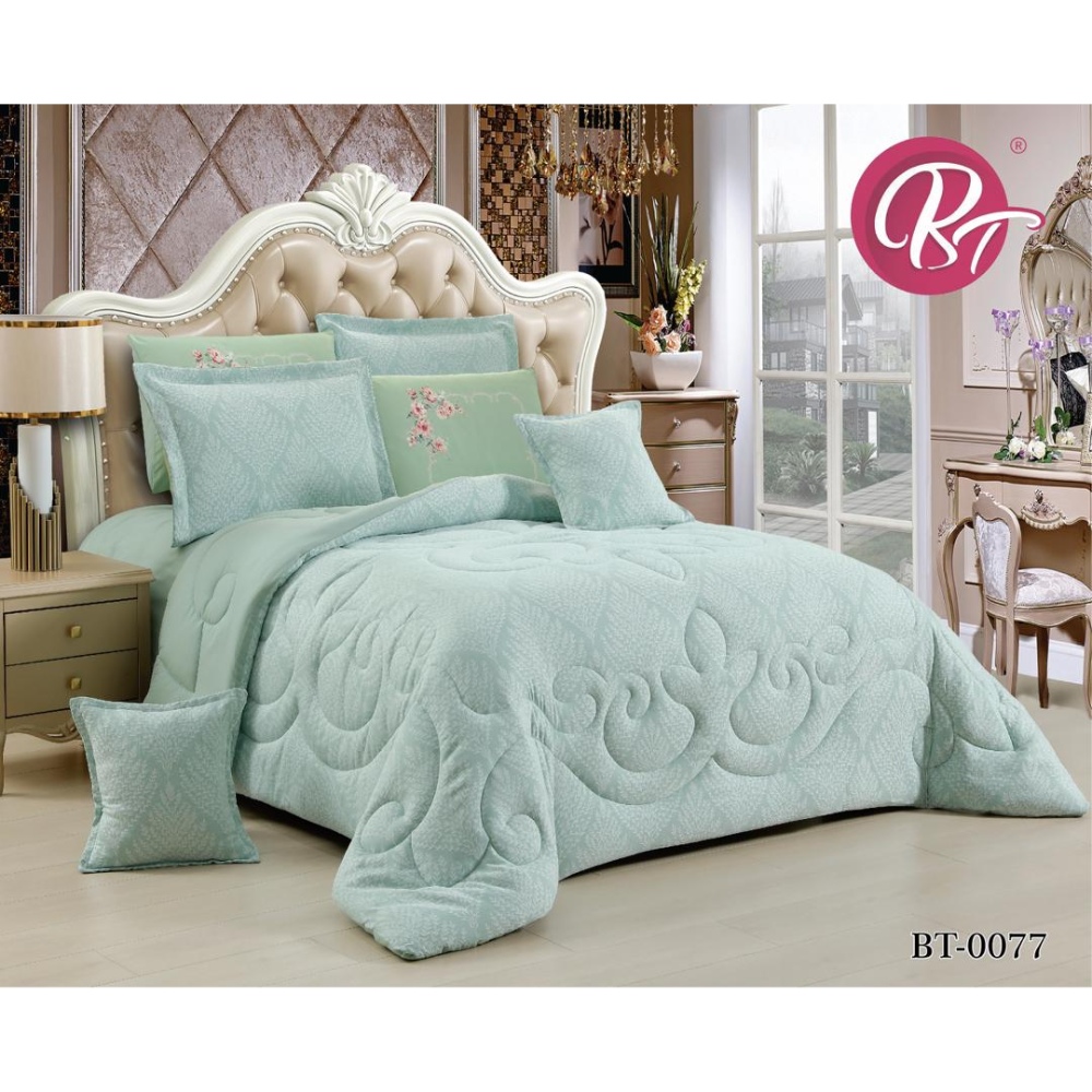 لحاف قطن عرائسي نفرين مطرز 10 قطع260*240