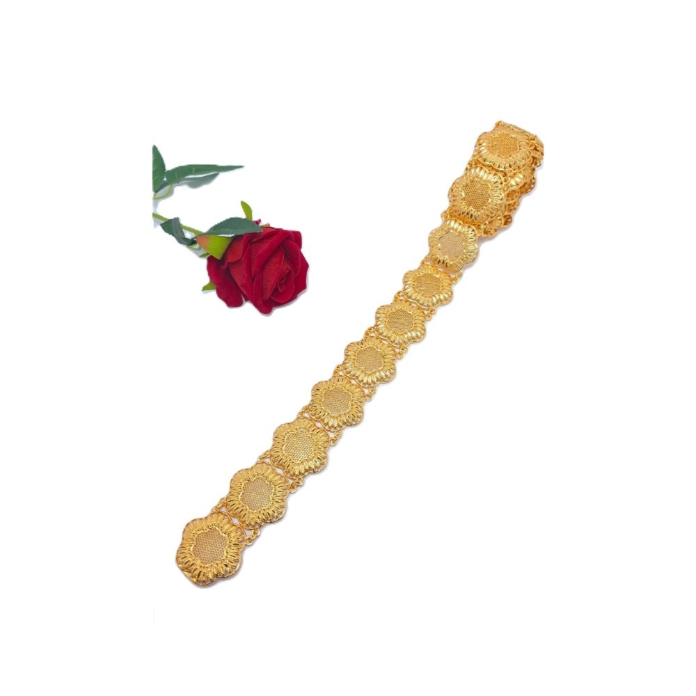 حزام نسائي فاخر مطلي بالذهب (Stainless Steel).