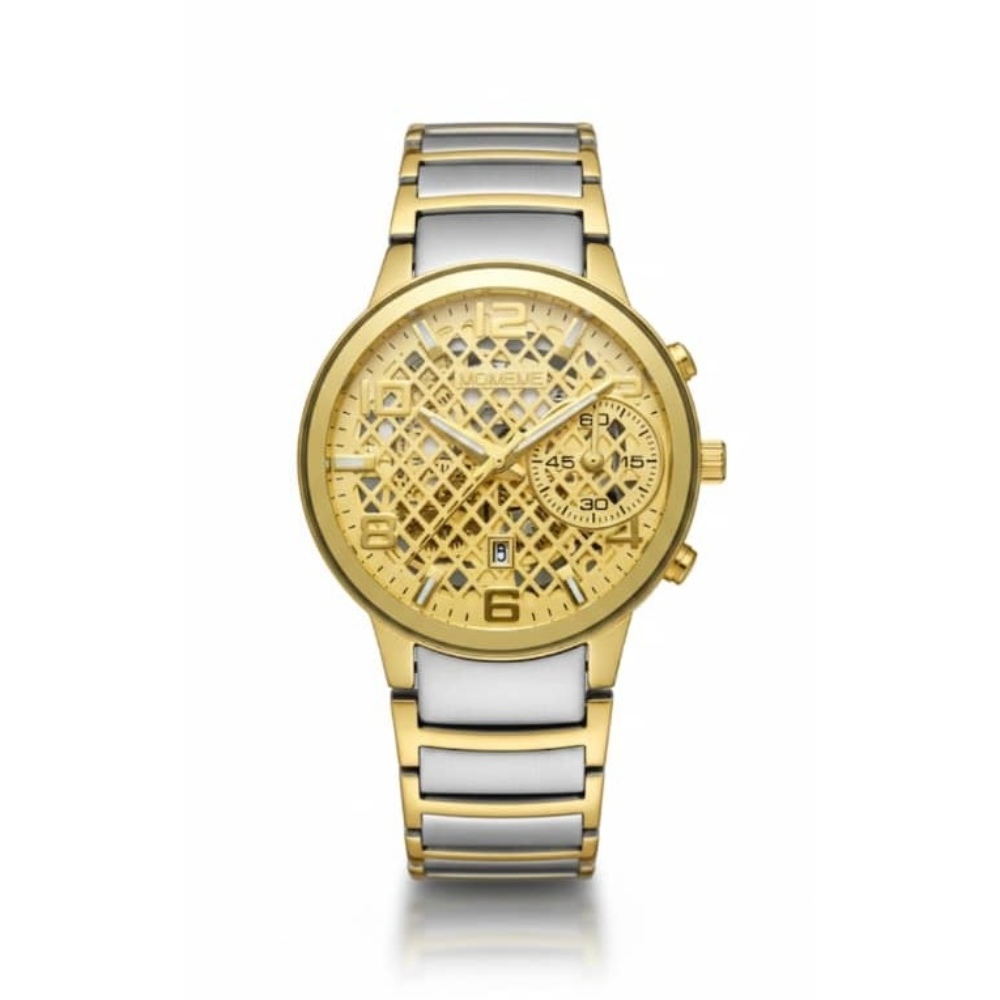 ساعة يد للرجال تحمل علامة "MOMENT