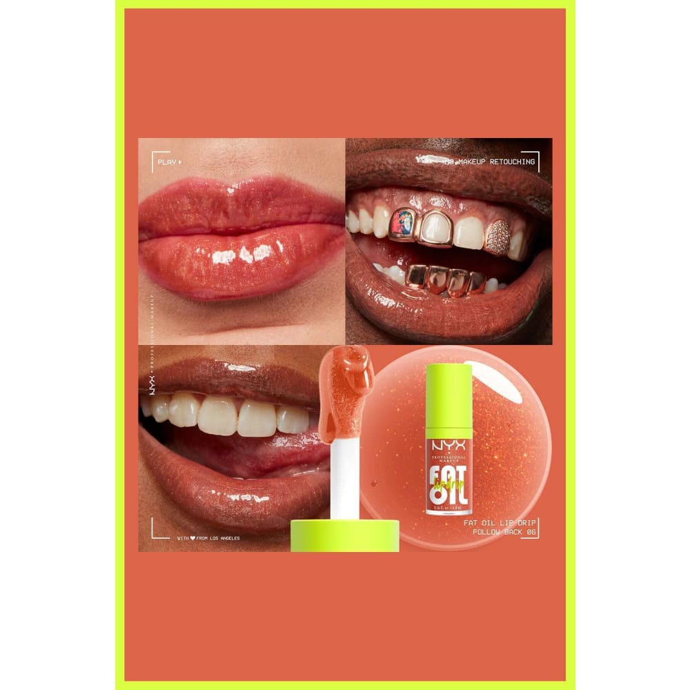 زيت شفاه NYX بروفيشنال ميك أب فولو باك - يعطي لمعة وترطيب طبيعي