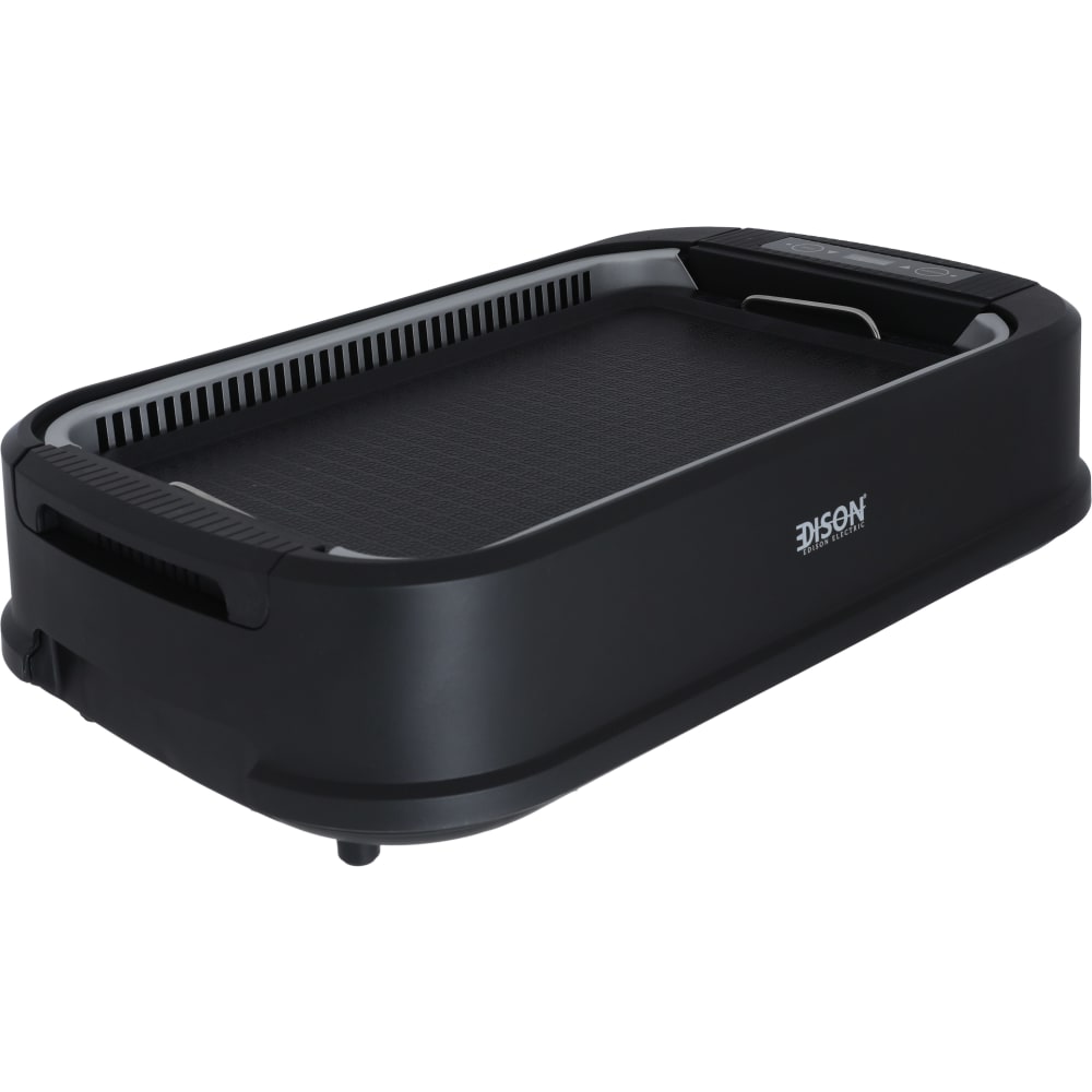 شواية كهربائية إديسون، 1500 واط، 8 وظائف، GR-200A - أسود