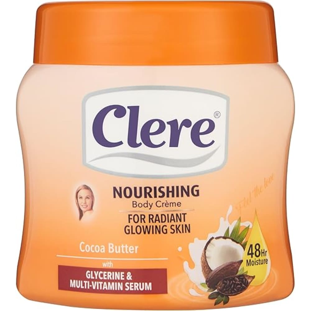 كلير كريم لتنعيم الجسم وتغذية وإنتعاش البشرة لجميع أنواع البشرة - 300 مل