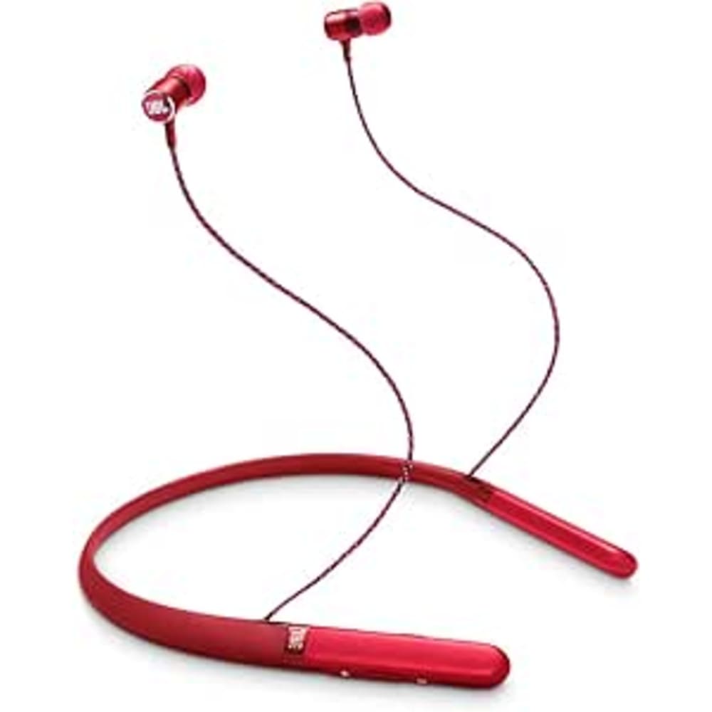 جي بي ال سماعات رأس لاسلكية بطوق للرقبة موديل LIVE200BT - أحمر
