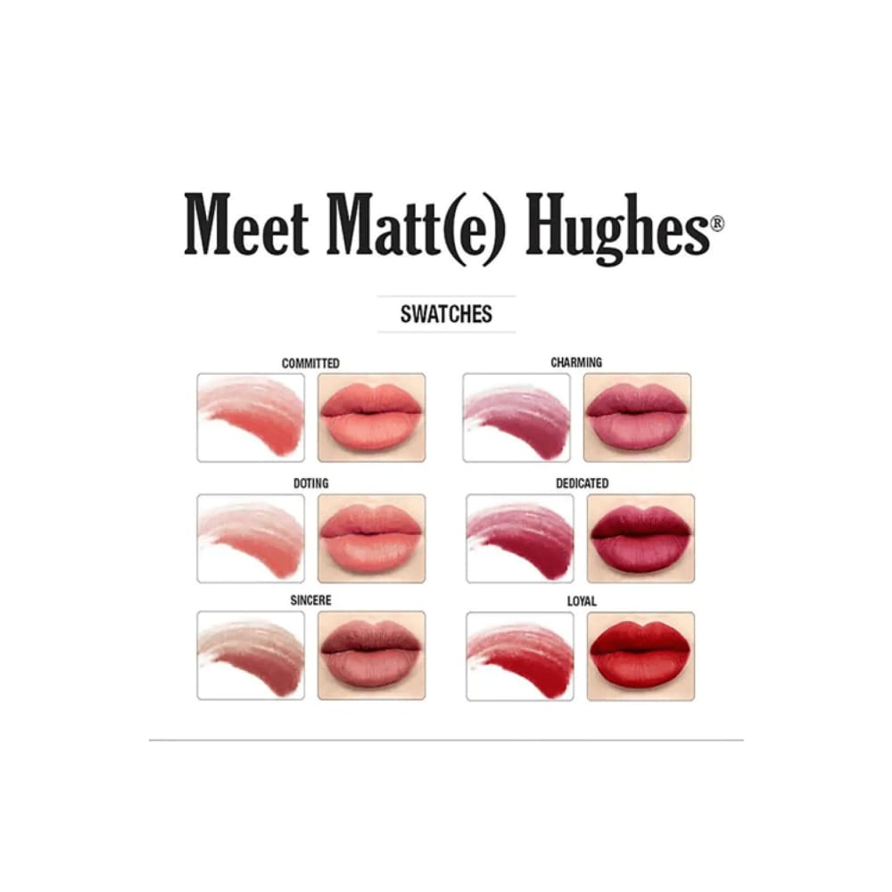 مجموعة 6 أحمر شفاه مات من ذا بالم