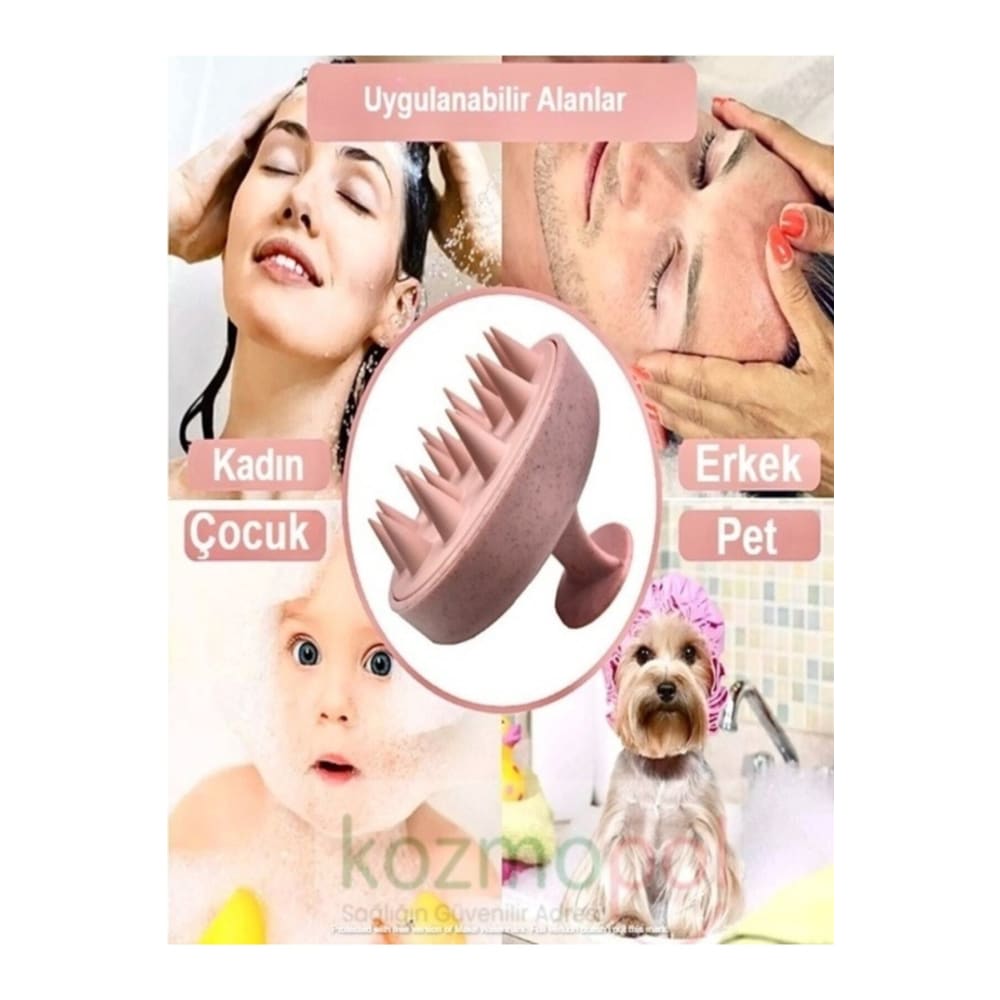 مدلك فروة الرأس بفرشاة ناعمة - للنساء والرجال والحيوانات الأليفة